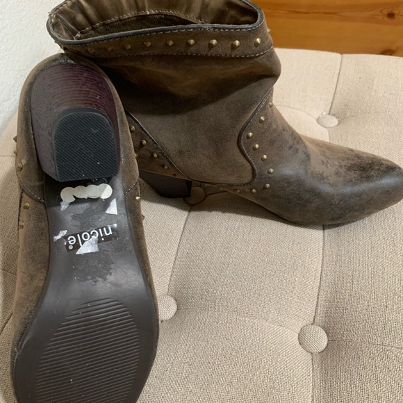 Nicole size 10 brown booties - Picture 4 of 4
